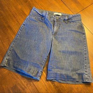 Lee stretch denim Bermuda shorts